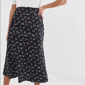ASOS Satin Midi Skirt